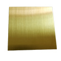 1000X2000MM 4X8FT 5X10 FT  304 Golden Hairline / Mirror Cold Rolled Stainless Steel Sheet